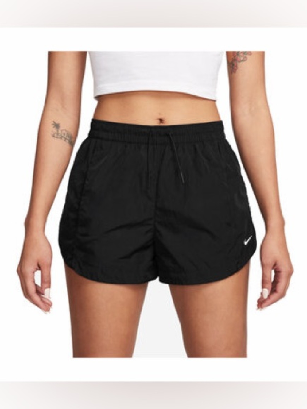 NWT Nike Mid Rise 2 Inch Black Athletic Running Shorts Size Small